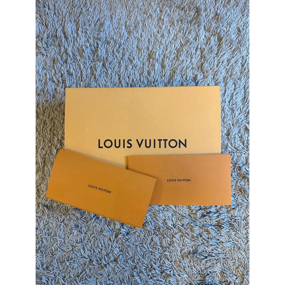 Louis Vuitton Empty Box and two Envelopes